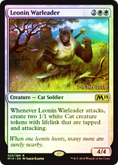 Leonin Warleader - Foil - Prerelease Promo