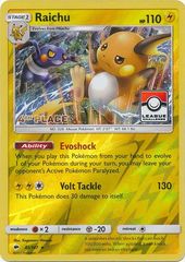 Raichu - 41/147 - 4th Place Reverse Holo Pokemon League League Challenge Promo