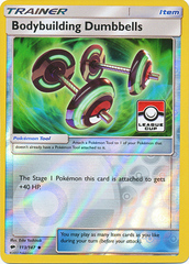 Bodybuilding Dumbbells - 113/147 - Reverse Holo Pokemon League Promo