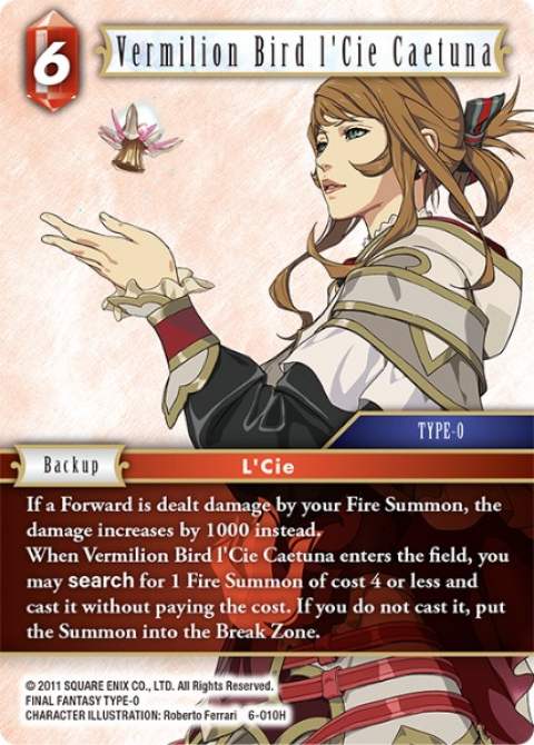 Vermilion Bird lCie Caetuna - 6-010H - Foil