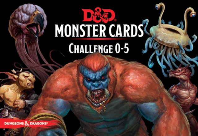 D&D Monster Cards: Challenge 0–5