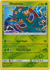 Dhelmise - 22/168 - Rare - Reverse Holo