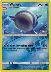 Wailord - 40/168 - Rare - Reverse Holo