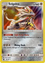 Solgaleo - 99/168 - Holo Rare