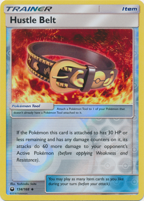 Hustle Belt - 134/168 - Uncommon - Reverse Holo