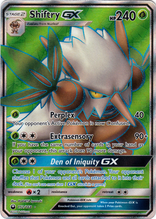 Shiftry GX - 152/168 - Full Art Ultra Rare Shiftry GX - 152/168 - Full Art Ultra Rare