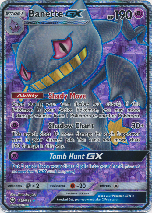 Banette GX - 157/168 - Full Art Ultra Rare Banette GX - 157/168 - Full Art Ultra Rare