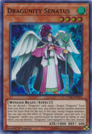 Dragunity Senatus - CYHO-EN016 - Super Rare - 1st Edition Dragunity Senatus - CYHO-EN016 - Super Rare - 1st Edition