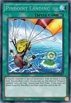Pinpoint Landing - CYHO-EN081 - Secret Rare - 1st Edition Pinpoint Landing - CYHO-EN081 - Secret Rare - 1st Edition