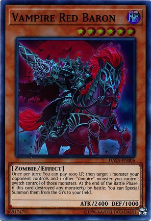 Vampire Red Baron - DASA-EN006 - Super Rare - Unlimited Vampire Red Baron - DASA-EN006 - Super Rare - Unlimited