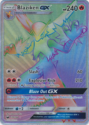 Blaziken GX - 170/168 - Secret Rare