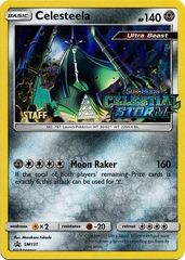 Celesteela - SM131 - Holo Rare - Celestial Storm - Staff Stamped Promo - SM Black Star Promo