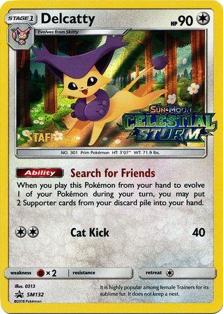 Delcatty - SM132 - STAFF Prerelease Promo