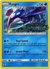 Kyogre - SM129 - Holo Rare - Celestial Storm - Staff Stamped Promo - SM Black Star Promo