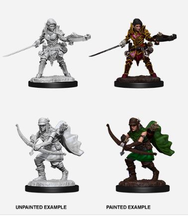 Pathfinder Battles Unpainted Minis - Female Half-Elf Ranger