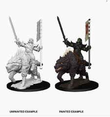 Pathfinder Battles Unpainted Minis - Orc On Dire Wolf