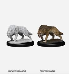 Pathfinder Battles Unpainted Minis - Timber Wolves