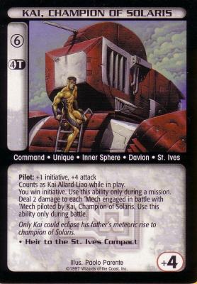 Kai, Champion of Solaris