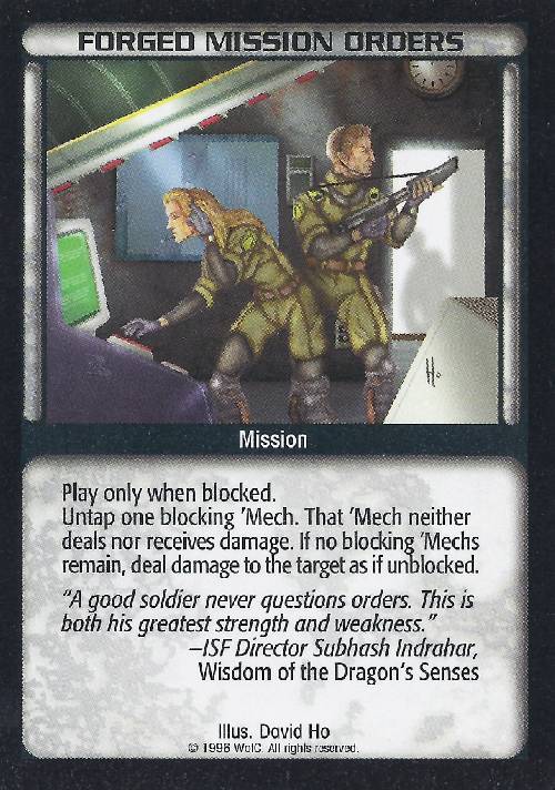 Forged Mission Orders