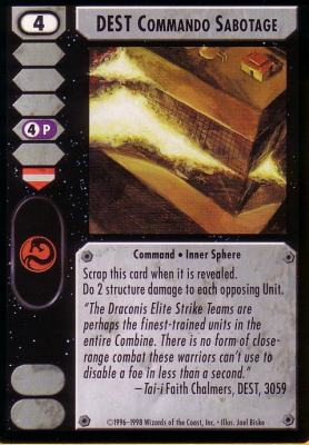DEST Commando Sabotage