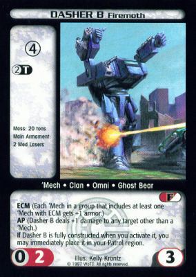 Dasher B Firemoth - R