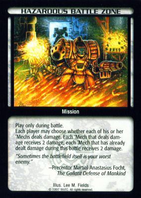Hazardous Battle Zone - U