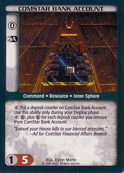 Comstar Bank Account