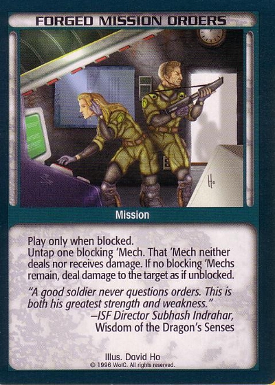 Forged Mission Orders