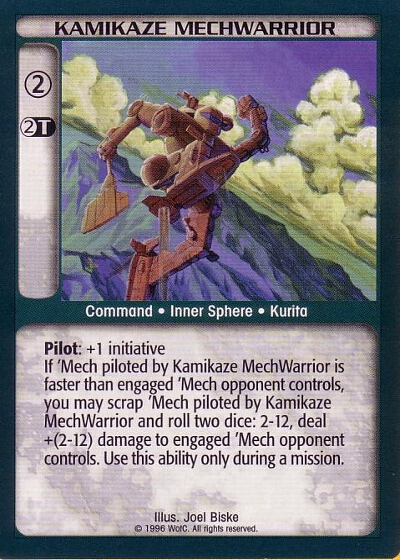 Kamikaze MechWarrior