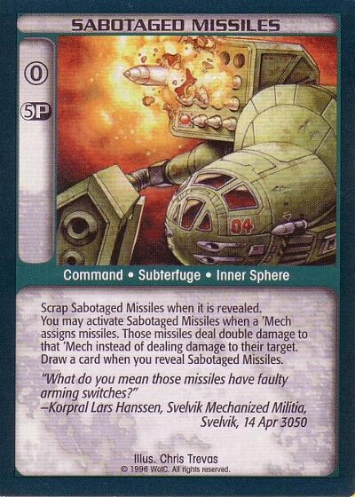 Sabotaged Missiles