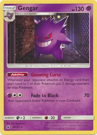 Gengar - 38/111 - Non-Holo Theme Deck Exclusive