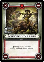 Pouncing Wolf Rider (Unclaimed) - Foil