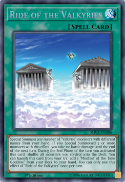 Ride of the Valkyries - SHVA-EN006 - Secret Rare - 1st Edition Ride of the Valkyries - SHVA-EN006 - Secret Rare - 1st Edition
