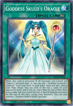 Goddess Skulds Oracle - SHVA-EN008 - Super Rare - 1st Edition