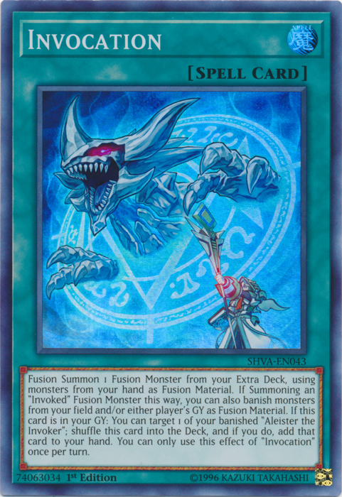 Invocation - SHVA-EN043 - Super Rare - 1st Edition