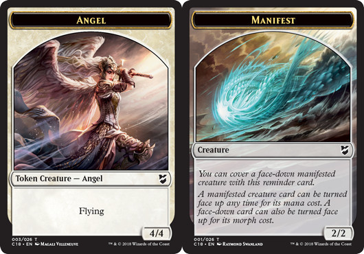 MTG 10 Manifest // Angel Double-sided Token, NM-Mint, English Commander  2018 | eBay