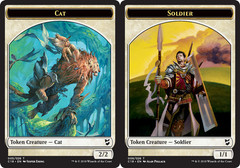 Cat // Soldier Double-sided Token