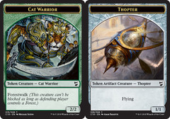 Cat Warrior Token - Thopter Token