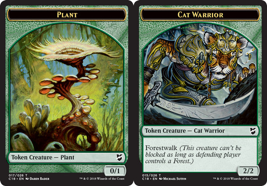 Plant Token // Cat Warrior Token