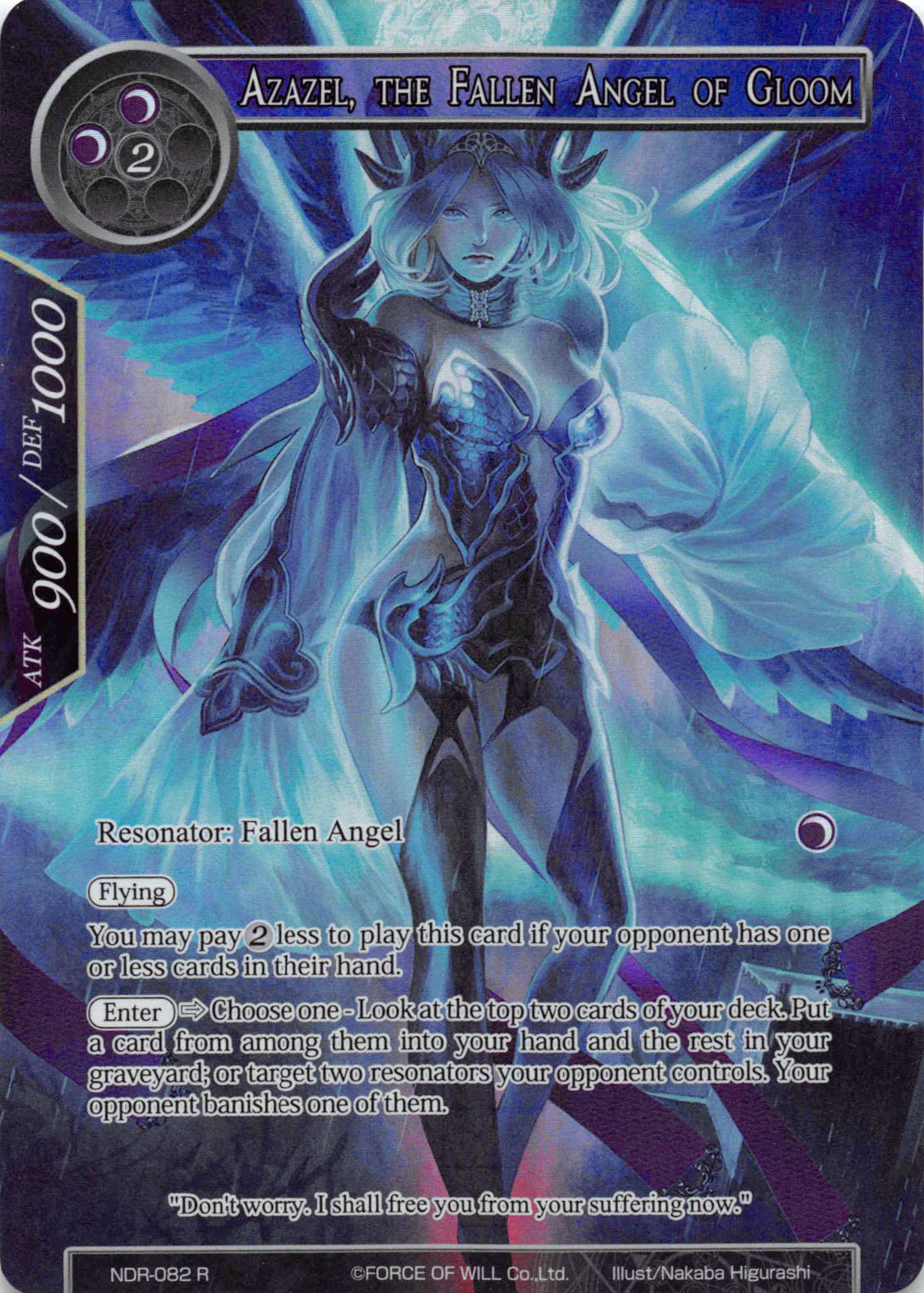 Azazel, The Fallen Angel of Gloom - NDR-082 - R - Full Art