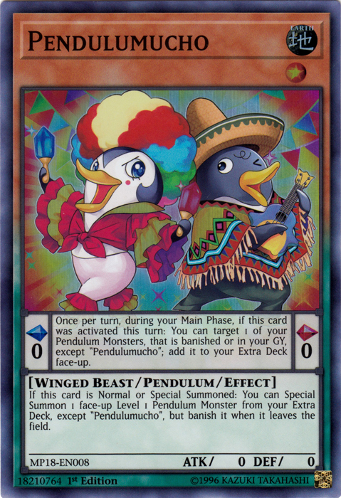 Pendulumucho - MP18-EN008 - Super Rare - 1st Edition