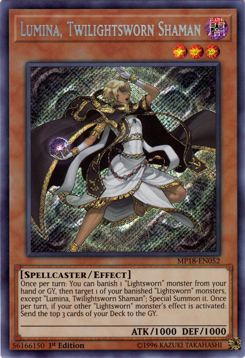 Lumina, Twilightsworn Shaman - MP18-EN052 - Secret Rare - 1st Edition