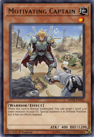 Motivating Captain - MP18-EN055 - Rare - 1st Edition