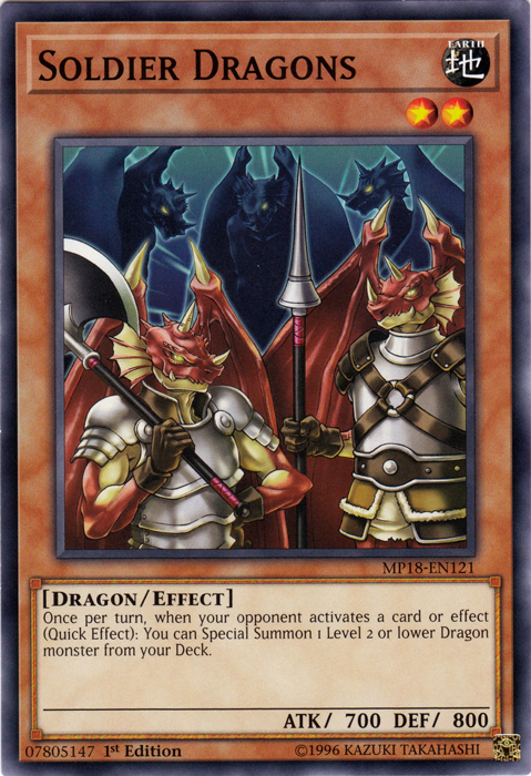 Soldier Dragons - MP18-EN121 - Common - 1st Edition