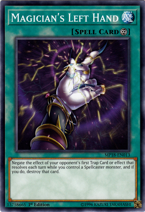 Magicians Left Hand - MP18-EN013 - Common - 1st Edition
