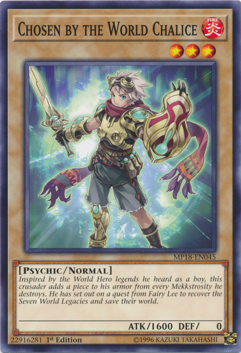 Chosen by the World Chalice - MP18-EN045 - Common - 1st Edition