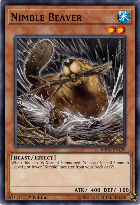 Nimble Beaver - MP18-EN129 - Common - 1st Edition