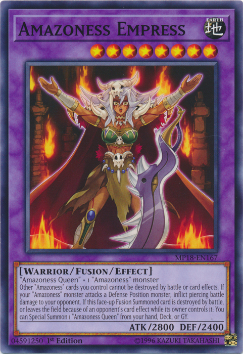 Amazoness Empress - MP18-EN167 - Common - 1st Edition