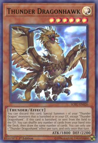 Thunder Dragonhawk - SOFU-EN020 - Ultra Rare - 1st Edition