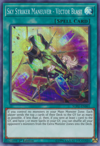 Sky Striker Maneuver - Vector Blast! - SOFU-EN061 - Super Rare - 1st Edition